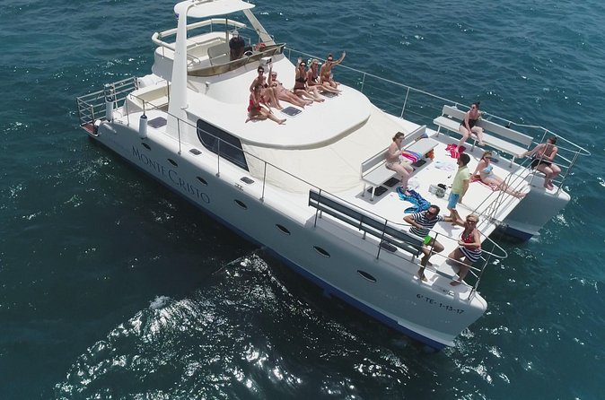 Whale and Dolphin Watching Catamaran with Transfer and Buffet - The swim and snorkeling stop
